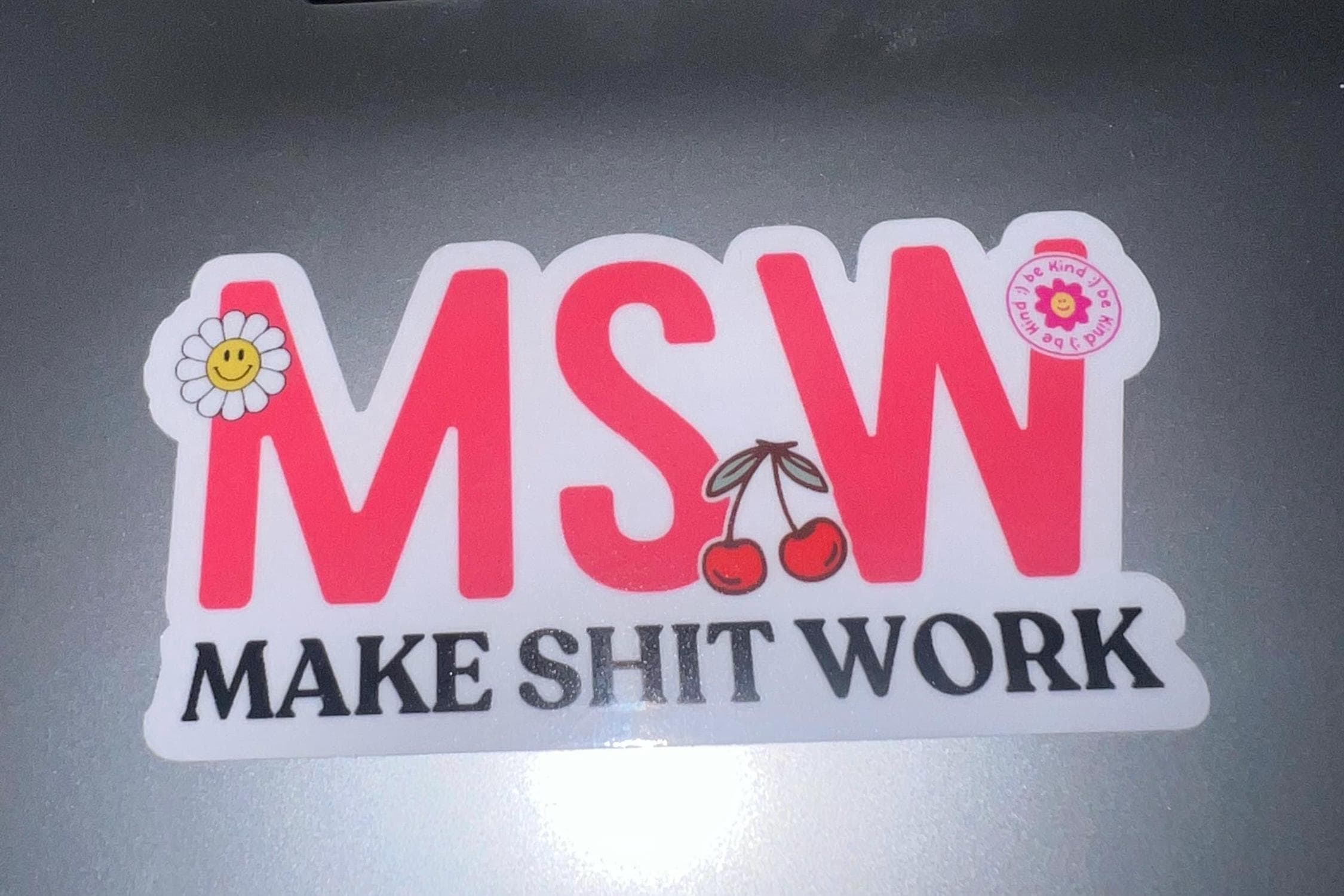 Clear 3inch MSW Make Shit Work Sticker, Make Shit Work, MSW Social ...