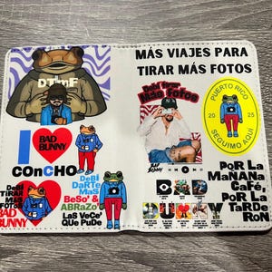 bad bunny Benito passport cover, passport cover bad bunny Debi tirar más fotos new album passport cover