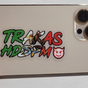 3inch HDSPM clear sticker, trakas sticker, trakas HDSPM sticker clear, conriquez trakas sticker Mexico