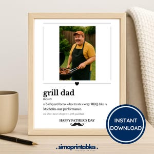 Lot de drôles de cadeaux pour la fête des pères, carte photo imprimable, jeu de cartes pour papa, cadeau DIY pour enfants, idées cadeaux pour papa, cadeaux pour papa, impression définition papa