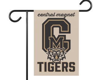 Central Magnet School Tigers Murfreesboro Rutherford County TN Garden Flag Banner 12 in x 18 in