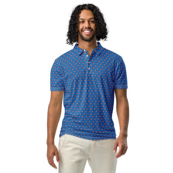 ole miss dress shirt Cutter & Buck Ole Miss Rebels Skyline Recycled Gingham Mens Big & Tall Long Sleeve Button Down Dress Shirt in Red/White