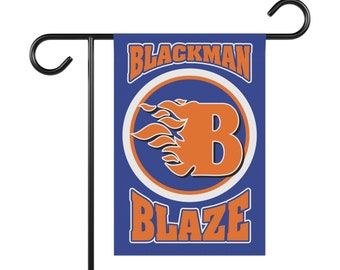 Blackman High School Blaze Murfreesboro Rutherford County TN Garden Flag Banner 12 in x 18 in