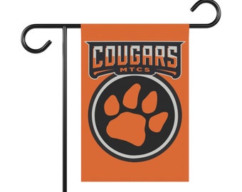 Middle Tennessee Christian School Cougars Murfreesboro Rutherford County TN Garden Flag Banner 12 in x 18 in