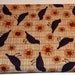 NEW Pumpkin Patch Quilt 100% Cotton Coordinating Fabric- One Yard Cut of Black Birds on Tan