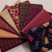NEW Crafty Cats Quilt Craft Fabric Bundle of 9 Fat Quarters - The Reds