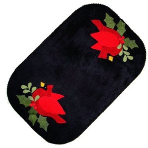 PDF Cardinal Wool Embroidery Table Runner Instant Digital Download Pattern