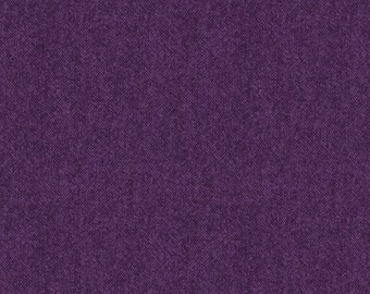 One Yard Cotton Purple Eggplant Winter Wool 100% Cotton Quilt Fabric