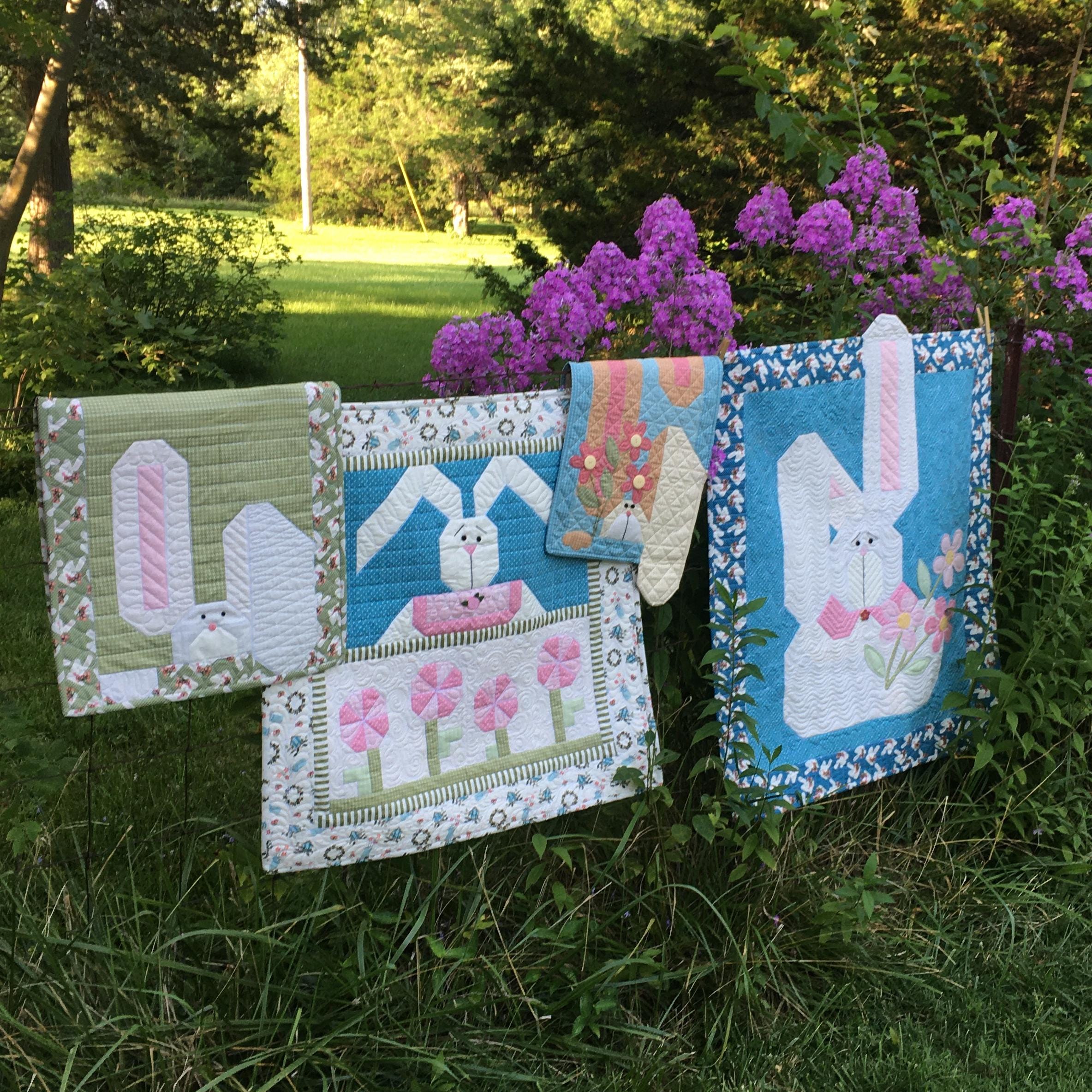 PDF My Wooly Bunny Instant Digital Download 34" X 40" Quilt Pattern - Etsy