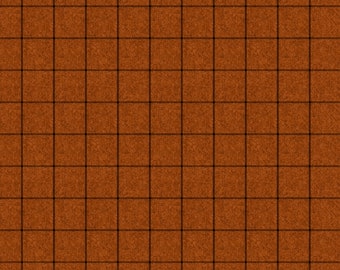 One Yard + 2" Cut of Orange Spice Wooly Window- A Wooly Autumn 100% Cotton Fall Quilt Fabric #10358-88