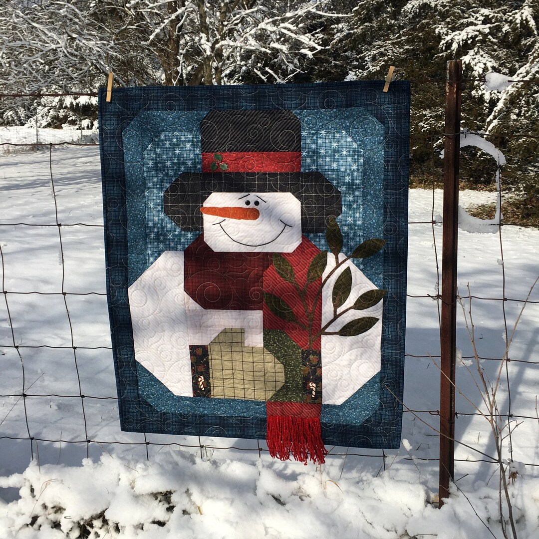 PDF My Wooly Snowman Instant Digital Download Quilt Pattern - Etsy pdf-my-wooly-snowman-instant-digital-download-quilt-pattern-etsy