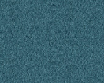 One FLANNEL FQ- Teal Winterwool 100% Cotton Flannel Quilt Fabric #9618F-84
