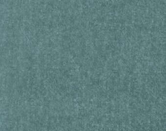 TWO Yard Cut of Winter Wool- Aquamarine in FLANNEL Fabric- 100% Cotton Quilt Fabric