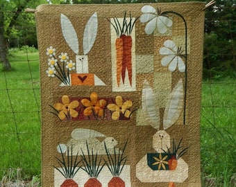 Garden Hoppin' 40" x 50" Bunny Quilt Pattern