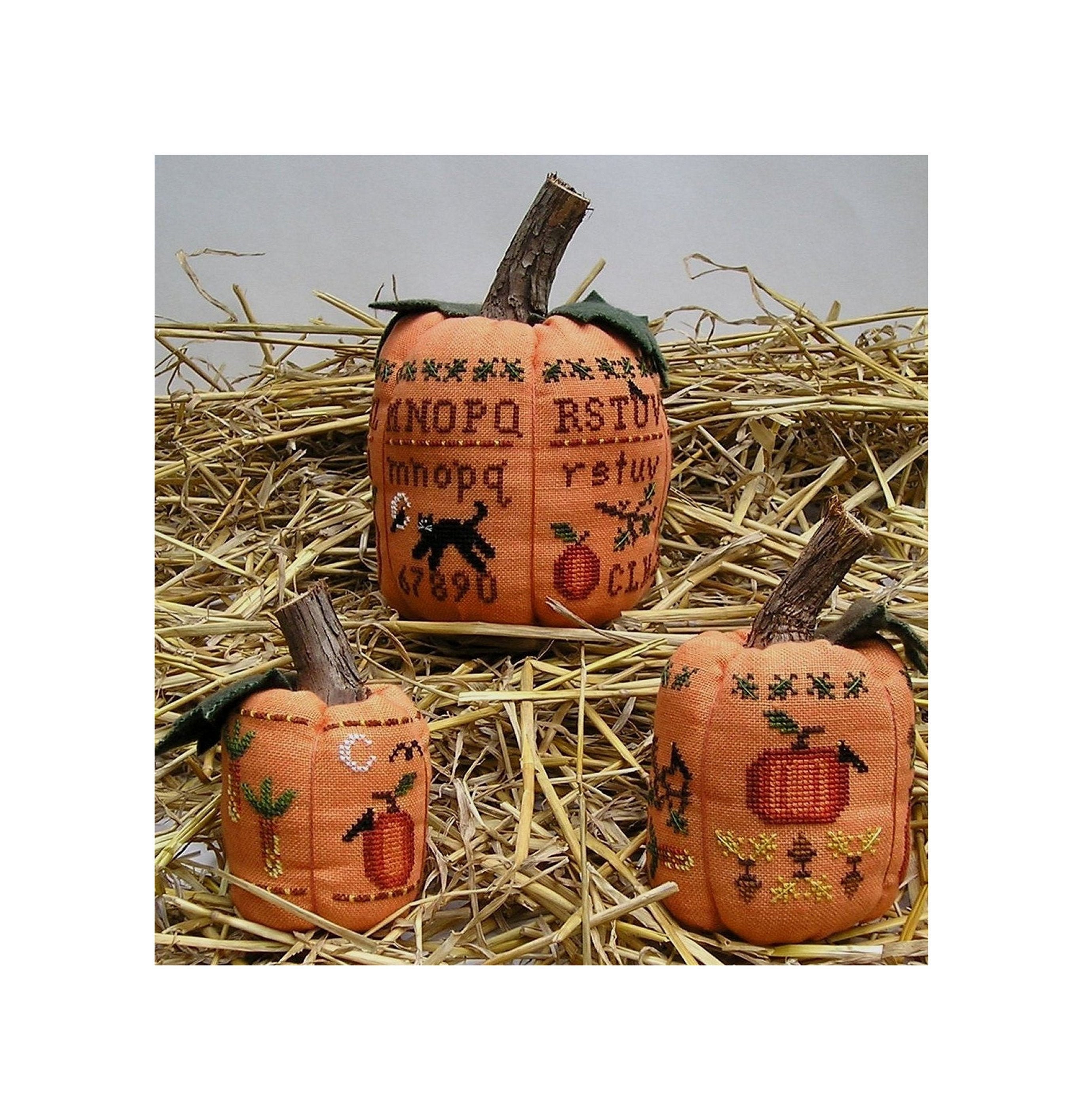 PDF Three Pumpkins Instant Digital Download Cross Stitch Chart Pattern ...