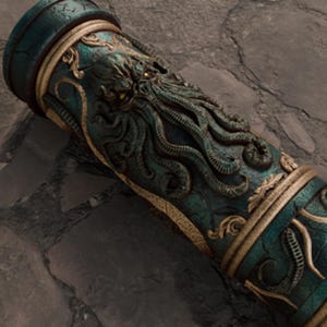 Tube de rangement pour tapis de jeu Chtulhu