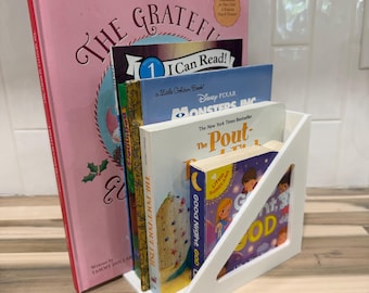 Estantería de pared para libros infantiles / Exhibidor de libros Montessori con la parte frontal hacia arriba / Organizador de libros para guardería y habitación infantil / Estantería flotante para libros infantiles / Estantería para sala de juegos