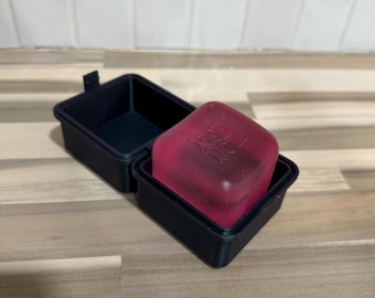 Estuche para NeeDoh / Estuche para abrazar con forma de cubo bonito / Soporte para NeeDoh de 58 mm / Estuche para juguetes antiestrés impreso en 3D / Almacenamiento sensorial a prueba de polvo / Protector blando para NeeDoh