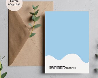Printable Encouragement Card | Digital Download | Thinking of You | Get Well Soon | Recovery | Support Card | Positive Card | Healing Card