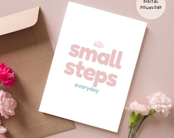 Printable Motivational Card | Digital Download | Thinking of You | Get Well Soon | Recovery | Support Card | Positive Card | Healing Card