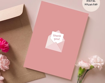 Tarjeta de agradecimiento imprimible: Regalo de agradecimiento (descarga digital)
