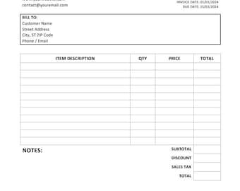 Invoice Template Basic