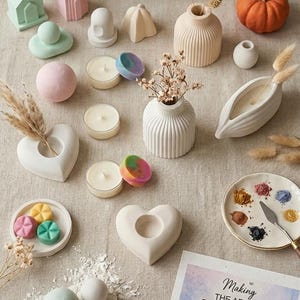 DIY Steinpulver Figuren | Dekorative Gießanleitung | Handgemachtes Home Decor Ebook
