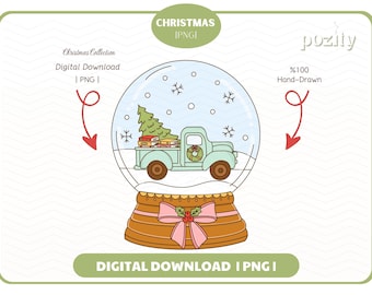 Bookish Delivery Christmas Car PNG, Cute Trendy Aesthetic Christmas Winter Holiday Season Bookish png for Stickers, Bookmark, Commercial use
