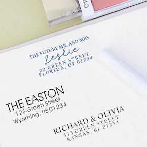 Custom Address Stamp, Personalized Wedding Stamps, Self Inking Return Address Stamp, Personalized Return Address Stamp, Housewarming Gift