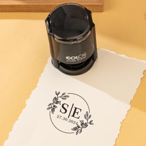 Personalized Wedding Stamp,Wedding Monogram Stamp,Self Inking Wedding Stamps,Initials Stamp,Wedding Favors Stamp,Wedding Anniversary Gift