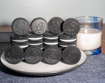 3D Printed Super Mario Oreo Cookies | Decorative Collectible Set (16-Piece)