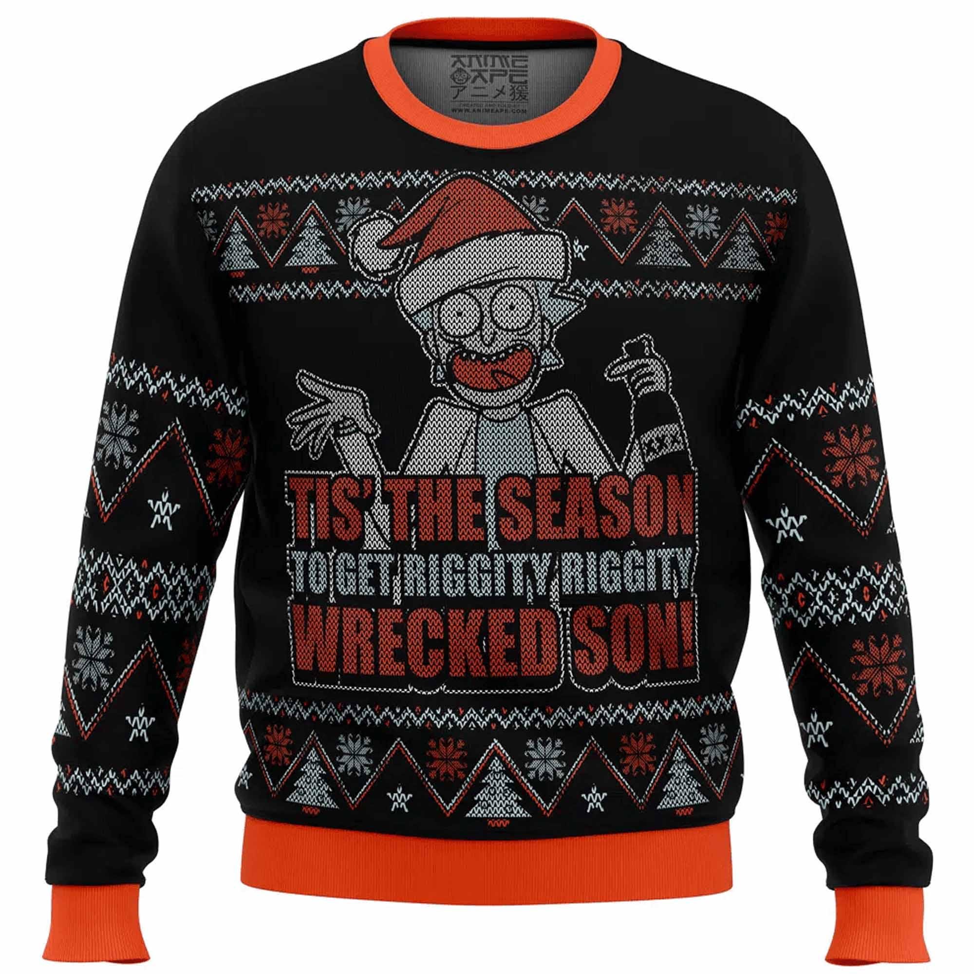 Rick and Morty Christmas Sweater Etsy Ireland