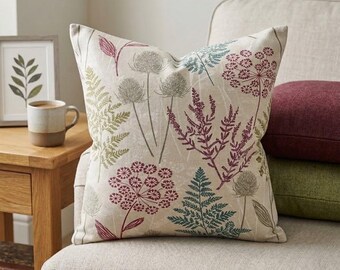 Handmade Cotton Cushion Cover — Modern & Floral Design, All Sizes