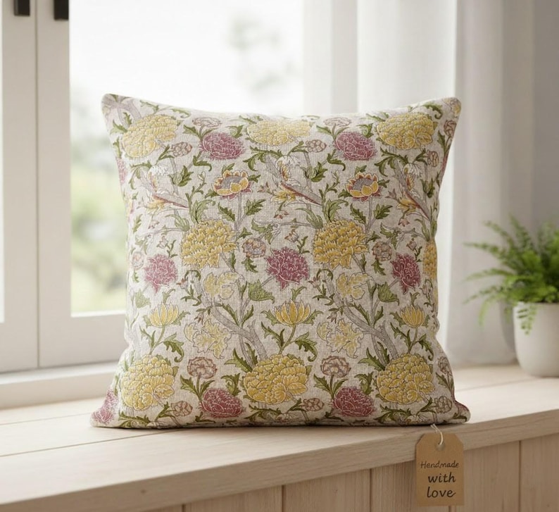 William Morris Cushion Covers in Multiple Iconic Designs — Handmade Arts and Crafts Decor The Cray Stardust