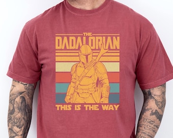 Star Wars Dadalorian Shirt, Comfort Colors Shirt, Star Wars Father's Day Shirt, Star Wars Mandalorian Shirt, Star Wars Dad Shirt 293002