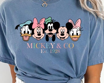 Retro Disney Mickey and Co Shirt, Comfort Colors Christmas Shirt, Disney Mickey Shirt, Disney Friends Shirt, Disney Trip Shirt, 292280
