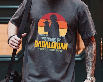Star Wars Dadalorian Shirt, Comfort Colors Shirt, Star Wars Father's Day Shirt, Star Wars Mandalorian Shirt, Star Wars Dad Shirt 293003