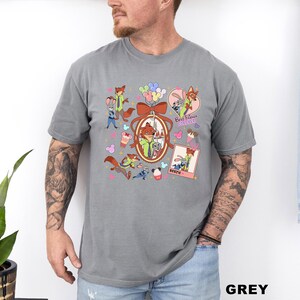 Coquette Watercolor Zootopia Shirt, Comfort Colors, Judy Hopps Nick Wilde Shirt,Welcome To Zootopia Disney Shirt, Locket Zootopia Tee 293861 bild 10