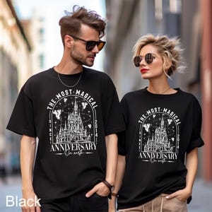 Disneyland The Most Magical Anniversary On Earth Shirt, Comfort Colors, Disneyland Honeymoon Shirt, Magical Castle Anniversary Tee 293382