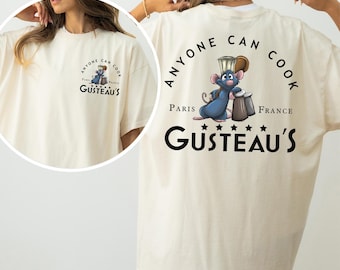 Camiseta de Ratatouille de Disney, colores cómodos, camiseta del ratón adorable de Disney, camiseta del Chef Remy, camiseta de Ratatouille de Pixar, camiseta de Remy Gusteau 293011