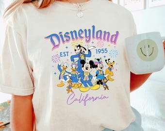 Disneyland California Shirt, Comfort Colors, Disneyland Est 1955 Shirt, Disney Vacation Shirt, Mickey And Friends Shirt, Disney Shirt 293347