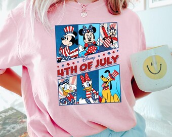 Disney 4Th Of July Shirt, Comfort Colors Disney Shirt, Disney Family Shirt, Disney 4Th Of July Shirt, Disney Friends Shirt 291393
