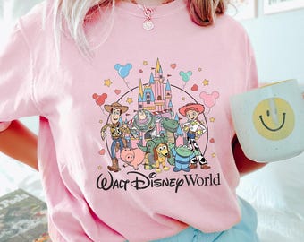 Toy Story Walt Disney World Shirt, Comfort Colors, Toy Story Shirt, Disney Friends Shirt, Toy Story Castle Shirt, Mickey Balloons Tee 292925