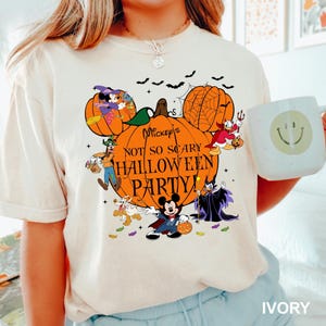 Mickey&#39;S Not So Scary Halloween Party Shirt, Comfort Colors Shirt, Mickey Halloween Shirt, Disney Halloween Shirt 291667
