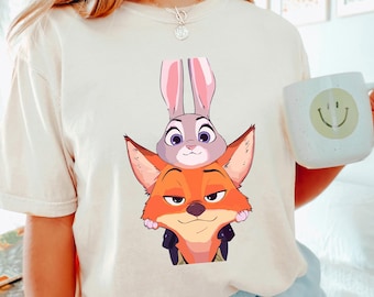 Cute Zootopia Police Badge Shirt, Comfort Colors, Judy Hopps Shirt, Nick Wilde Shirt, Zootopia Disney Shirt, Zootopia Police Tee 293872