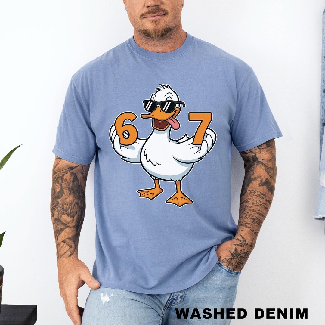Goose Six Seven Shirt, Comfort Colors, Funny 6 7 Meme Silly Goose Shirt ...