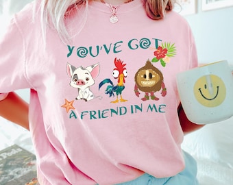 Disney Moana Shirt, Moana Movie Shirt, Moana Pua Hei Hei Kakamora Shirt, Disney Shirts, Disneyworld Shirts, Comfort Colors Moana 292355