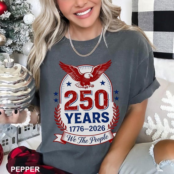 America 250 Years Shirt, Patriotic Eagle Tee, Comfort Colors 1776-2026 295236