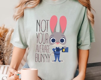 Disney Zootopia Judy Hopps Shirt, Comfort Colors Shirt, Zootopia Not Your Average Bunny Shirt, Disneyland Zootopia Police Shirt 293860