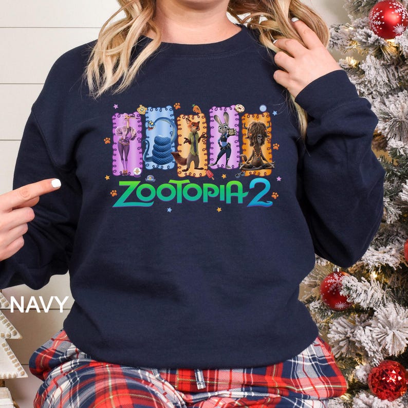 Disney Zootopia 2 Sweatshirt, Walt Disney World Sweatshirt, Judy Hopps Nick Wilde Gary De'Snake Hoodie, Disneyland Zootopia Crewneck 294499 bild 7
